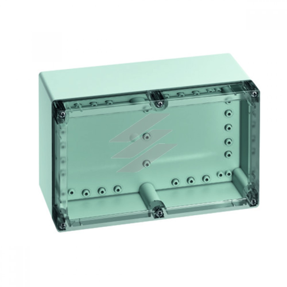 TG-коробка PC 2516-12-to (252х162х120), полікарбонат, гладкі стінки, IP 67, прозора кришка, Spelsberg